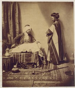 Ein Gespräch beim Rauchen, 1858 von Roger Fenton