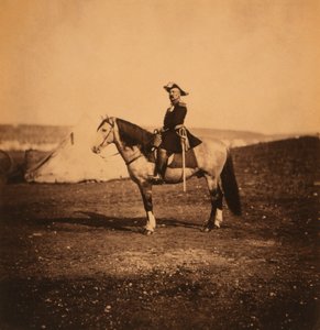 Porträt des französischen Generals Pierre Bosquet auf Pferd, Krimkrieg, Krim, Ukraine