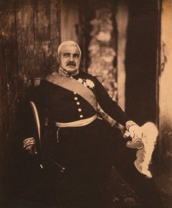 Porträt des französischen Marschalls Aimable-Jean-Jacques Pelissier in Uniform, Krimkrieg, Krim, Ukraine von Roger Fenton