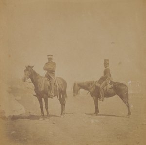General Sir John Pennefather und ein Ordonnanzoffizier, 1855