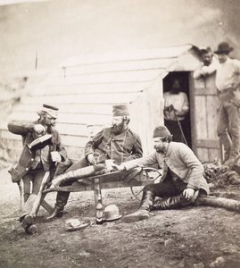 Entbehrungen im Lager (Colonel Lowe und die Kapitäne Brown und George)
