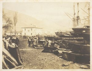 Landeplatz, Ordnance Wharf, Balaklava von Roger Fenton