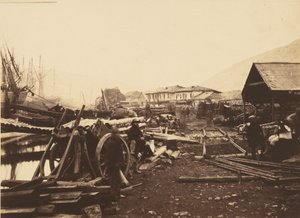 Anlegestelle Eisenbahnläger, Balaklava von Roger Fenton