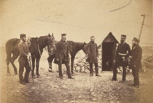 Generalmajor Garrett & Offiziere seines Stabes
