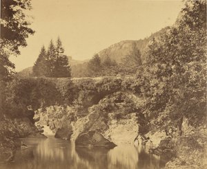 Teich unterhalb Pont y Pari, Bettway Coed, Wales. von Roger Fenton