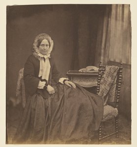 Porträt einer Frau mit Haube, sitzend von Roger Fenton