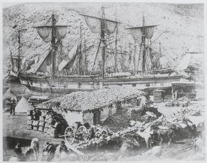 Der Vieh-Pier im Hafen von Balaklava von Roger Fenton