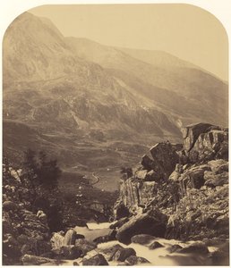 Blick von den Ogwen-Fällen ins Nan Francon