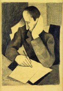 Schreibender Mann: Studie für Paludes, ca. 1920