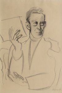 Studie für das Porträt von Jean-Louis Gampert
