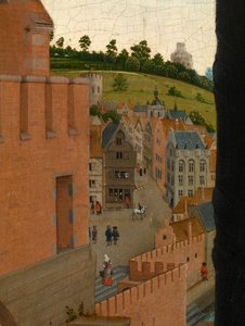 Detail von Lukas zeichnet das Porträt der Jungfrau von Rogier van der (after) Weyden