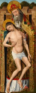 Heilige Dreifaltigkeit, Außentafel des Weston-Triptychons, ca. 1480