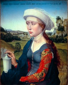 Triptychon der Familie Braque: Darstellung der Heiligen Maria Magdalena (rechte Tafel des Triptychons Braque) von Rogier van der Weyden