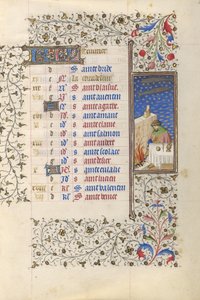 Ein Mann, der sich am Feuer wärmt von Rohan Master