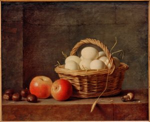 Korb mit Eiern von Roland Delaporte