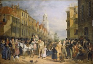 Die Sperrung der Bank, ca. 1827 von Rolinda Sharples