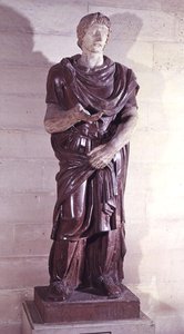 Ein gefangener barbarischer Prinz, aus der Villa Borghese, Rom (Porphyr) von Roman