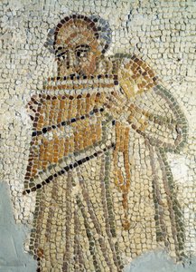 Ein Panflötenspieler (Mosaik)