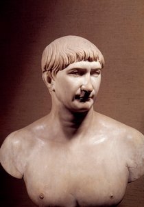 Antikes Rom: Marmorbüste von Kaiser Trajan von Roman