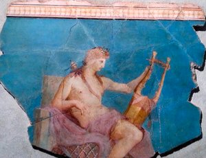 Apollon spielt Lyra oder Kithara, Rom
