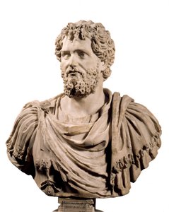 Kunst Rom: Büste des römischen Kaisers Septimius Severus (Kaiser 193-211 n. Chr.). Paris, Musée du Louvre von Roman