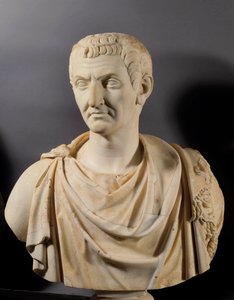 Büste des Kaisers Nerva (Marcus Cocceius Nerva) (26-98 n. Chr.), Paris, Louvre Museum von Roman