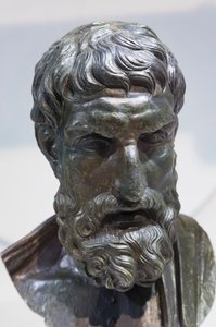 Büste des Epikur von Roman