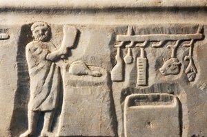 Metzger, Basrelief, römische Zivilisation