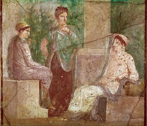 Gespräch von Frauen (Fresko)