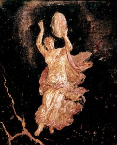 Tänzerin mit Tamburin (Fresko) von Roman