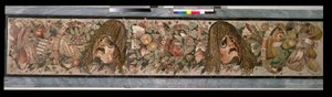 Dekoratives Paneel mit Theatermasken, aus dem Haus des Fauns in Pompeji (Mosaik)