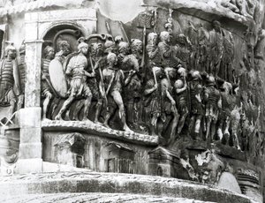 Detail von der Säule des Marcus Aurelius (Colonna Antonina), 180-196 n. Chr.
