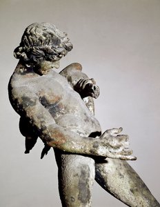 Detail eines Fauns (Bronzeskulptur)
