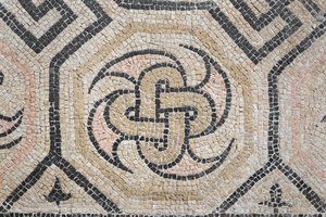 Geometrisches Muster aus der Via San Rocchino Domus, 2. Jahrhundert n. Chr.