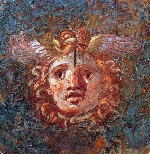 Gorgone oder Gorgo - Detail eines Freskos von Pompeji Casa dei Vettii 1. Jahrhundert n. Chr. von Roman