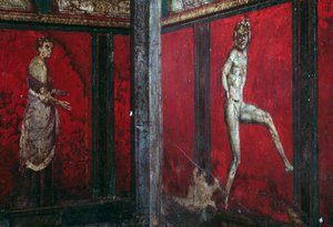 Einweihungsriten des Dionysoskults, Fresko aus der Villa Dei Mysteri von Roman