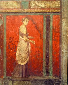 Einweihungsriten des Dionysoskults, Fresko aus der Villa Dei Mysteri von Roman