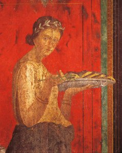 Einweihungsriten des Dionysoskults, Fresko aus der Villa Dei Mysteri von Roman