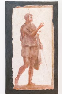 Mann mit einem Umhang, Pallavicini Rospigliosi Sammlung, um 200 n. Chr., Inv 103420 von Roman