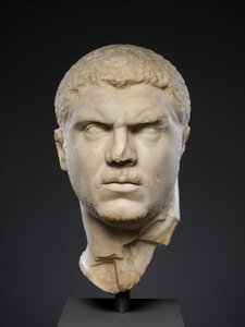 Marmorporträt des Kaisers Caracalla, 212-217 n. Chr. (Marmor) von Roman