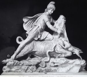 Mithras tötet den Stier, Darstellung des Mithraskults von Roman