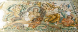 Nereiden und Bythos, Haus des Aion, Paphos, Zypern