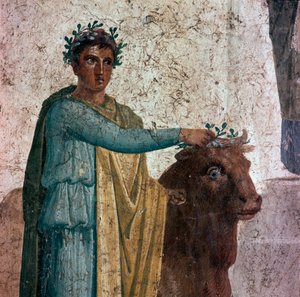 Pelias und sein Neffe Jason (Fresko, 40-60 n. Chr.)