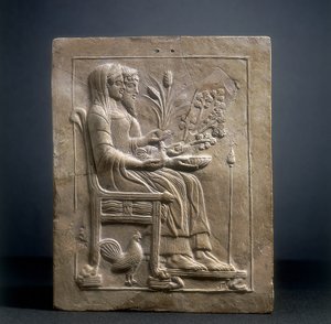 Pinax von Persephone und Pluto in Hades von Roman