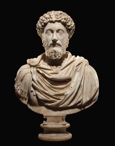 Porträtbüste des Kaisers Marcus Aurelius, ca. 170-180 n. Chr. von Roman