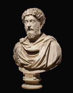 Porträtbüste des Kaisers Marcus Aurelius, ca. 170-180 n. Chr. von Roman