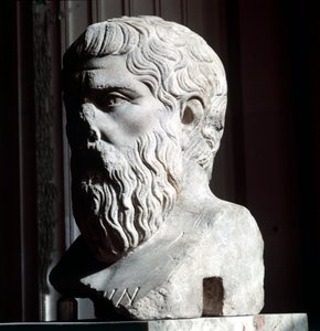 Porträt von Platon (-428 - -348), Louvre Museum, Paris.