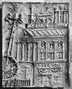 Relief, das eine Winde darstellt, spätes 1. Jahrhundert n. Chr. von Roman