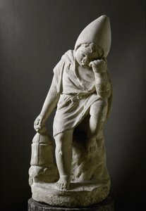 Römische Kunst: Schlafender Sklave. Skulptur. 1. Jahrhundert v. Chr.