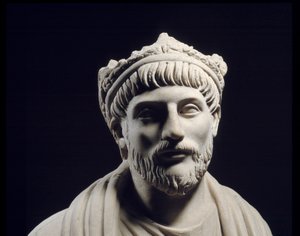 Römisch-Griechische Kunst: Skulptur des römischen Kaisers Julian der Abtrünnige von Roman
